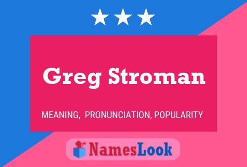 Affiche de nom Greg Stroman