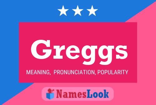 Affiche de nom Greggs