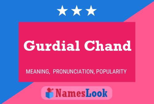 Affiche de nom Gurdial Chand