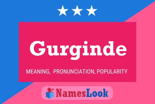 Affiche de nom Gurginde