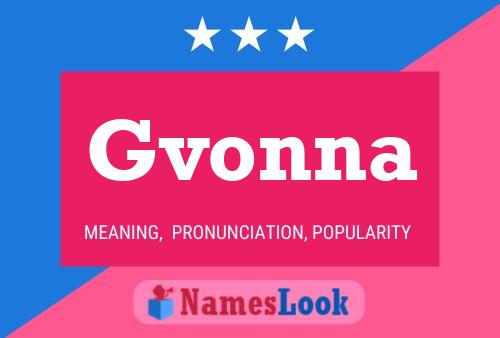 Affiche de nom Gvonna