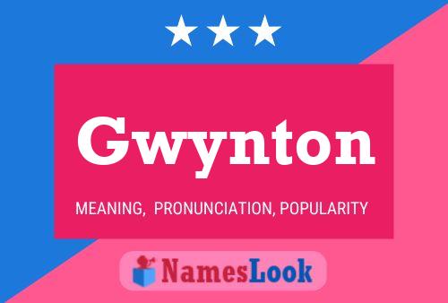 Affiche de nom Gwynton