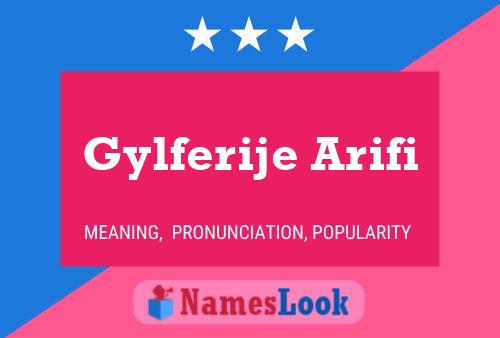 Affiche de nom Gylferije Arifi