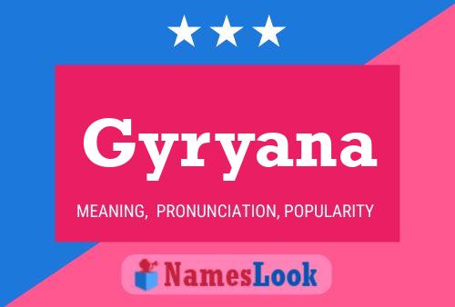 Affiche de nom Gyryana