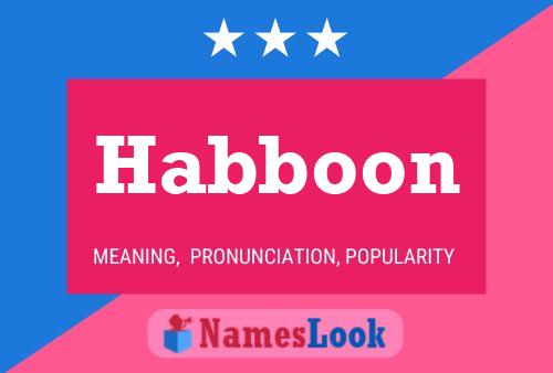 Affiche de nom Habboon