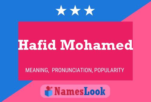 Affiche de nom Hafid Mohamed