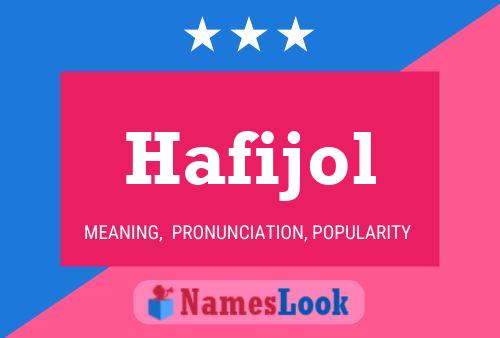 Affiche de nom Hafijol