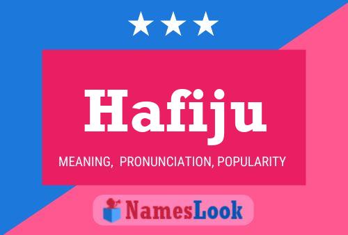 Affiche de nom Hafiju