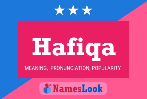 Affiche de nom Hafiqa