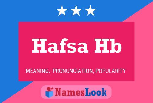 Affiche de nom Hafsa Hb