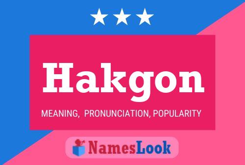 Affiche de nom Hakgon