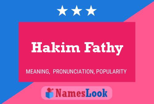 Affiche de nom Hakim Fathy