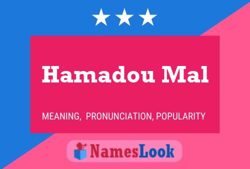 Affiche de nom Hamadou Mal