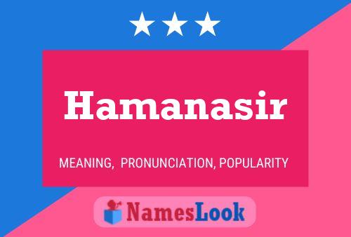 Affiche de nom Hamanasir