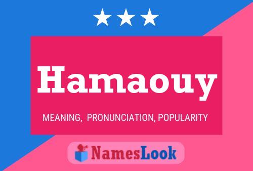 Affiche de nom Hamaouy