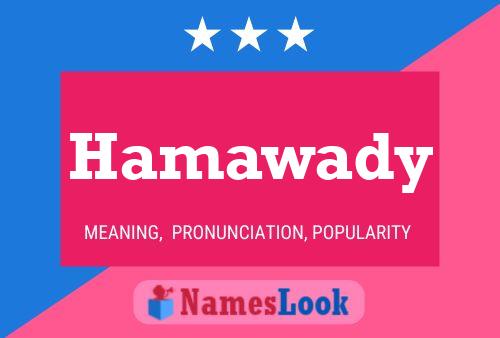 Affiche de nom Hamawady