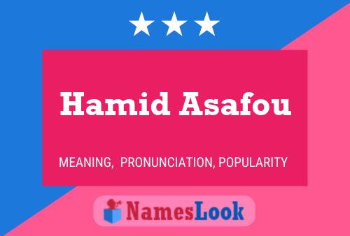 Affiche de nom Hamid Asafou