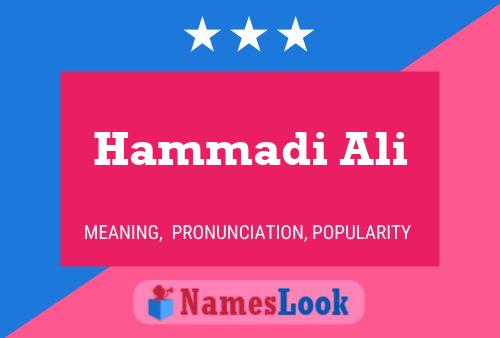 Affiche de nom Hammadi Ali