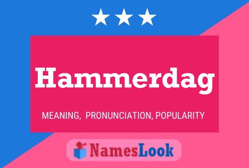 Affiche de nom Hammerdag