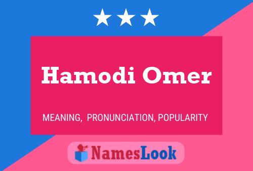 Affiche de nom Hamodi Omer