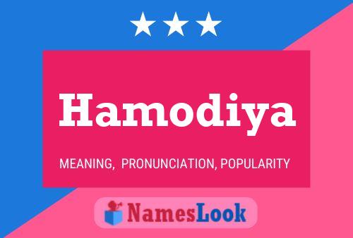 Affiche de nom Hamodiya