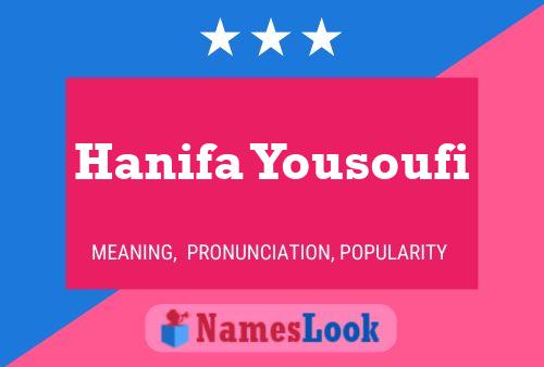 Affiche de nom Hanifa Yousoufi