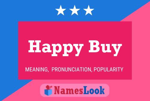 Affiche de nom Happy Buy