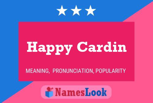 Affiche de nom Happy Cardin