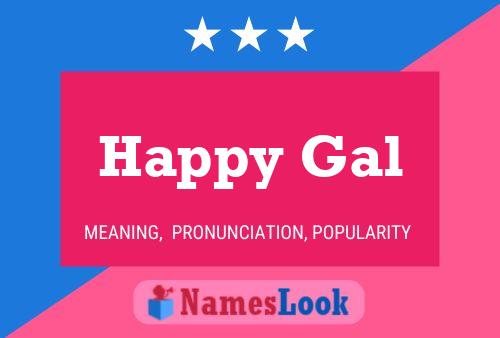 Affiche de nom Happy Gal