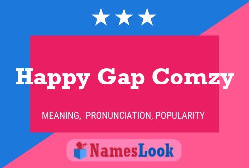 Affiche de nom Happy Gap Comzy