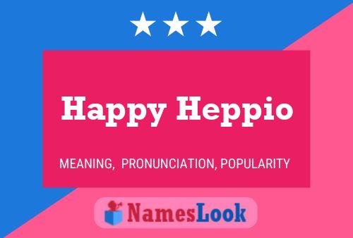 Affiche de nom Happy Heppio