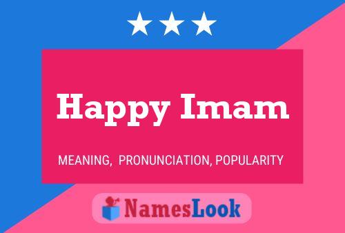 Affiche de nom Happy Imam