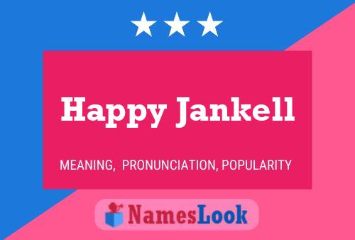 Affiche de nom Happy Jankell