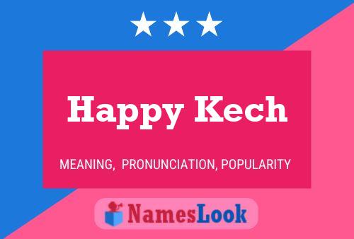 Affiche de nom Happy Kech