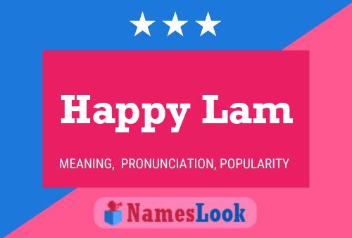 Affiche de nom Happy Lam