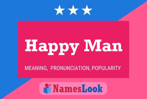 Affiche de nom Happy Man