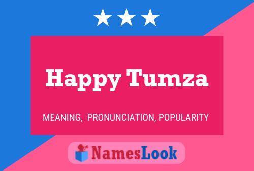 Affiche de nom Happy Tumza