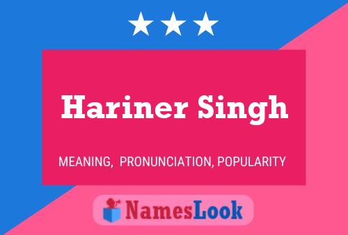 Affiche de nom Hariner Singh