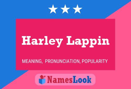 Affiche de nom Harley Lappin