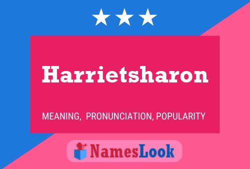 Affiche de nom Harrietsharon