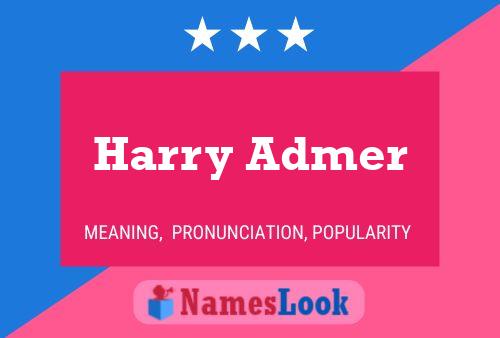 Affiche de nom Harry Admer