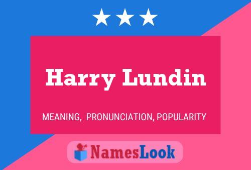 Affiche de nom Harry Lundin