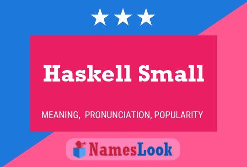 Affiche de nom Haskell Small