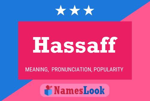 Affiche de nom Hassaff