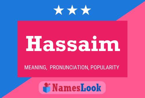 Affiche de nom Hassaim