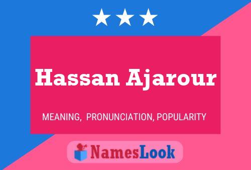 Affiche de nom Hassan Ajarour