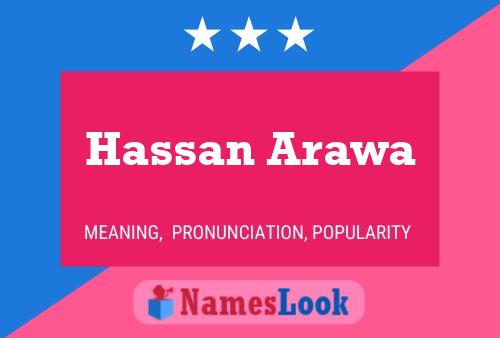 Affiche de nom Hassan Arawa