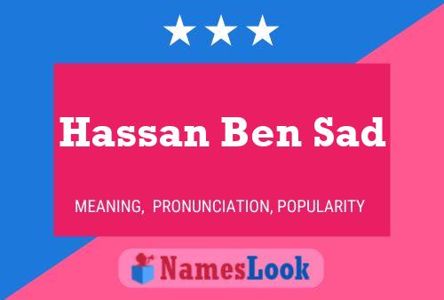 Affiche de nom Hassan Ben Sad