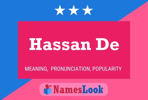 Affiche de nom Hassan De