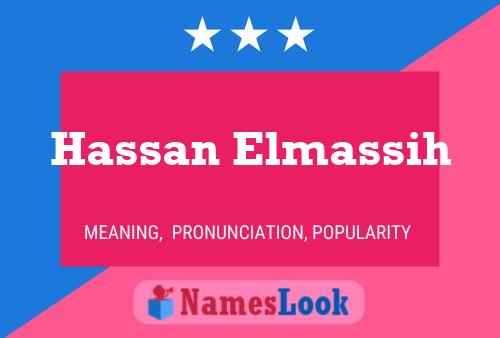 Affiche de nom Hassan Elmassih